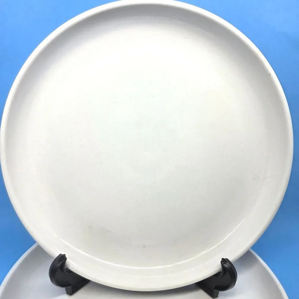 Culinary Arts For Crate And Barrel Set Of 2 White 10 1/2